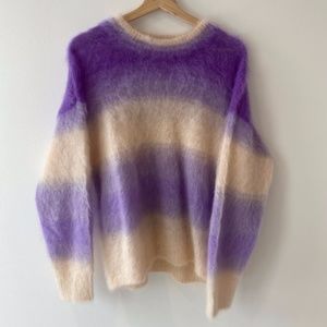 Isabel Marant Etoile Purple Ombré Drussel Sweater Sz 38